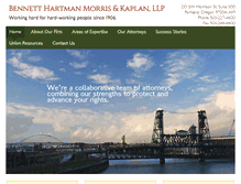 Tablet Screenshot of bennetthartman.com